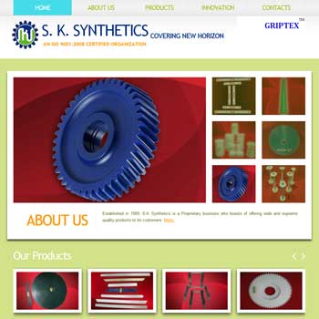 Website Design of S. K. Synthetics