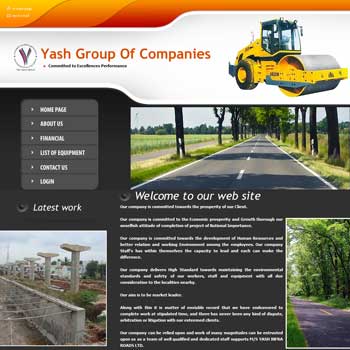 Website Design of Yash Group