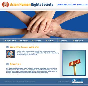 Website Design of Asian Human Rights Society