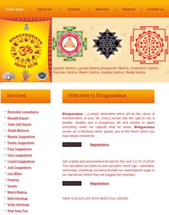 Website Design of Bhagya Udaya